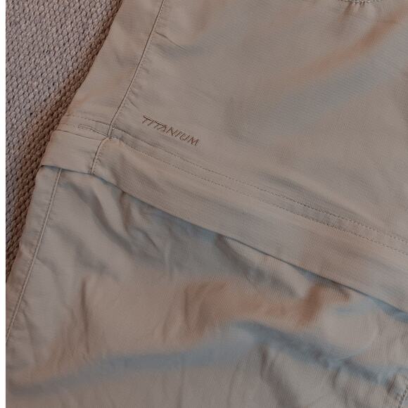 Columbia Titanium Convertible Pants Womens 12 33X29 Light Tan Packable - Picture 6 of 16